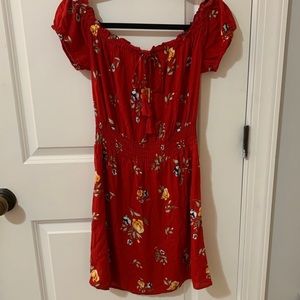 Kendal and Kylie red summer dress